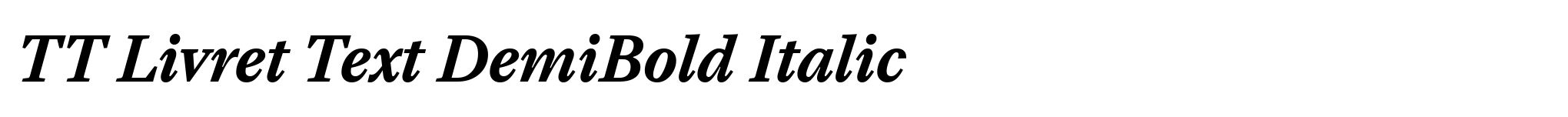 TT Livret Text DemiBold Italic image